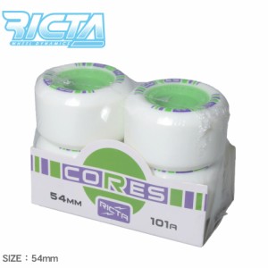 RICTA リクタ ウィール 54mm コアーズネオングリーン 101A ウィール 22222710 スケートボード