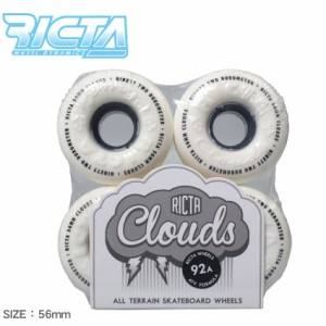 RICTA リクタ ウィール 56mm CLOUDS WHEELS BLACK 92A 22222040 スケボ