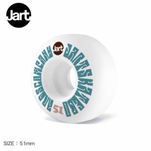 ジャート スケートボード ウィール レディース メンズ WOODSTOCK 51mm 102A ウィール パック ホワイト 白 ブルー 青 ブラウン 茶 JART SK