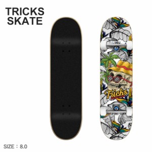 【ラッピング対象外】トリックス スケート スケートボード レディース メンズ トリック LSD 8.0 コンプリート スケートボード ブラック 