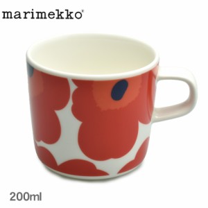 マリメッコ カップ マグカップ 200ml レッド 赤 ホワイト 白 MARIMEKKO 63429 マグ コップ コーヒーカップ インテリア ウニッコ 花柄 総