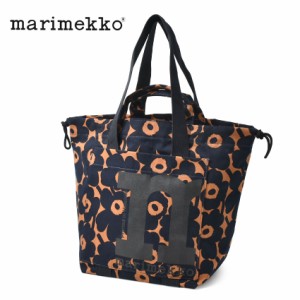 マリメッコ トートバッグ MONO CITY TOTE MINI UNIKKO トートバッグ ネイビー 紺 ブラウン 茶 MARIMEKKO 92442 カバン 鞄 お出かけ おし