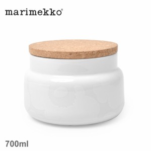 【ラッピング対象外】マリメッコ 食器 Unikko Jar 700ml ホワイト 白 MARIMEKKO 72881 ジャー キッチン インテリア ウニッコ 花柄 かわい