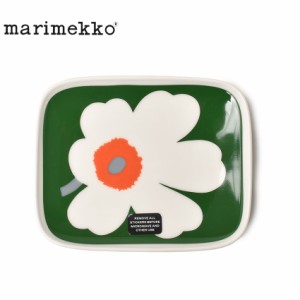 マリメッコ 食器 Unikko 60th プレート グリーン 緑 ホワイト 白 MARIMEKKO 73089 花柄 ウニッコ キッチン 北欧 インテリア かわいい ブ