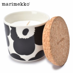 マリメッコ キャンドル ウニッコ センテッド キャンドル ベージュ ホワイト 白 MARIMEKKO 72042 インテリア 花柄 ウニッコ コルク フレグ