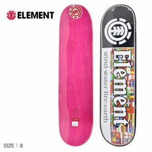 エレメント スケートボード レディース メンズ UNITED SECTION デッキ ピンク ELEMENT BA027052 スケボー ボード スケート ストリート デ