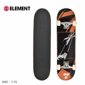 エレメント スケートボード レディース メンズ SWXE X WING COMP コンプリートデッキ 7.75 ブラック 黒 オレンジ ELEMENT BC027455 デッ