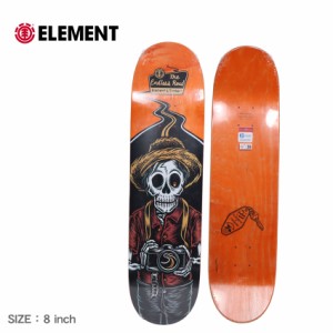 【ラッピング対象外】エレメント デッキ レディース メンズ TIMBER ENDLESS ROAD SNAP SHOT DECK ブラック 黒 オレンジ ELEMENT BD027045