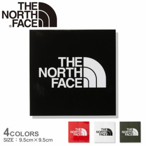 ザ ノースフェイス ステッカー TNF スクエア ロゴ ステッカー ブラック 黒 レッド 赤 THE NORTH FACE NN32349 ステッカー おしゃれ ロゴ 