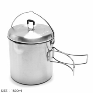 ソロストーブ 調理器具 ポット1800 シルバー SOLO STOVE POT2 山 登山 レジャー キッチン クッキング アウトドア キャンプ 調理 器具 用