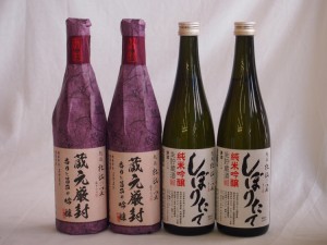 年に一度の限定醸造 頚城酒造限定4本セット(しぼりたて純米吟醸2本 蔵元厳封吟醸2本) 720ml×4本 ギフト飲み比べ セット 