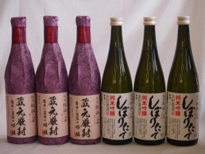 年に一度の限定醸造 頚城酒造限定6本セット(しぼりたて純米吟醸3本 蔵元厳封吟醸3本) 720ml×6本 ギフト飲み比べ セット 