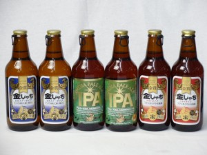 クラフトビールパーティ6本セット　金しゃちピルスナー330ml×2本　IPA330ml×2本　金しゃちアルト330ml×2本