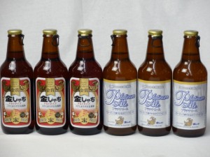 クラフトビールパーティ6本セット　金しゃちアルト330ml×3本　プラチナエール330ml×3本