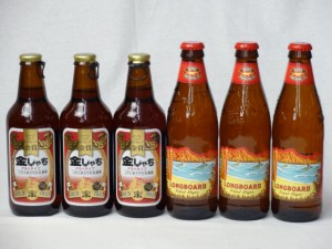 クラフトビールパーティ6本セット　金しゃちアルト330ml×3本　ハワイコナビールロングボードアイランドラガー355ml×3本