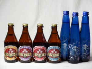 クラフトビールパーティ7本セット　日本酒スパークリング清酒(澪300ml)×3本　ミツボシヴァイツェン330ml　ミツボシウィンナスタイルラガ