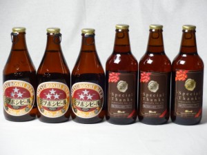 クラフトビールパーティ6本セット　IPA感謝ビール330ml×3本　ミツボシペールエール330ml×3本