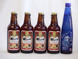 クラフトビールパーティ5本セット　金しゃちアルト330ml×4本　日本酒スパークリング清酒(澪300ml)