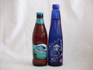 クラフトビールパーティ2本セット　ハワイコナビール(ビッグウェーブ・ゴールデンエール355ml)日本酒スパークリング清酒(澪300ml)