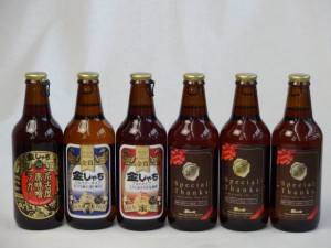 クラフトビールパーティ6本セット 名古屋赤味噌ラガー330ml　IPA感謝ビール330ml　金しゃちピルスナー330ml　金しゃちアルト330ml