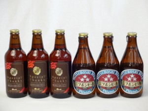 クラフトビールパーティ6本セット　IPA感謝ビール330ml×3本　 ミツボシピルスナー330ml×3本