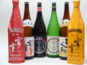 特選日本酒セット 宮の雪 6本セット（極上 純米 特選 辛口 純米吟醸 大吟醸）1800ml×6本 宮崎本店