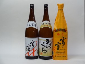 特選日本酒セット 宮の雪 3本セット（極上 特選 辛口）1800ml×3本 宮崎本店