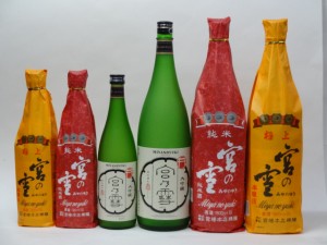 特選日本酒セット 宮の雪 6本セット（極上 純米 大吟醸720ml×3本 1800ml×3本）6本セット 宮崎本店