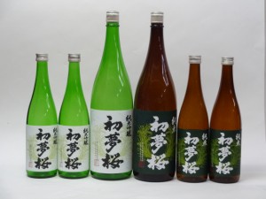 特選日本酒セット 初夢桜 6本セット（純米吟醸 720ml純米×2本 1800ml×1本）6本セット 金しゃち酒造