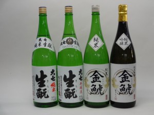 特選日本酒セット 大七 金鯱 4本セット 大七生もと(純米 本醸造) 金鯱(純米 純米吟醸) 1800ｍｌ×4本 4本セット 大