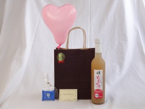 お誕生日風船セット( 完熟桃のとろとろ感が口いっぱいに広がる桃リキュール ももとろ 500ml(福島県)) メッセージカード ハート風船 ミニ