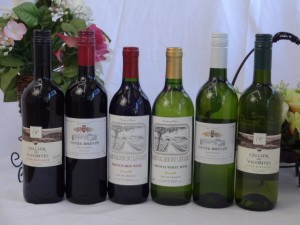 セレクションフランスワイン6本セット(赤ワイン3本 白ワイン3本) 750ml×6本 