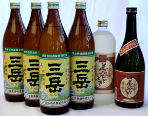 焼酎6本セット(三岳 25度 900ml×4本 芋焼酎 夢のひととき 23度 720ml 麦焼酎 夢のひととき 25度 720ml）