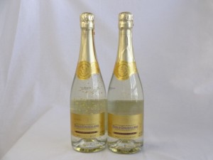 2セット マンズ ゴールド スパークリングワイン 金箔入りワイン 白 やや甘口 11% 720ml×2本 