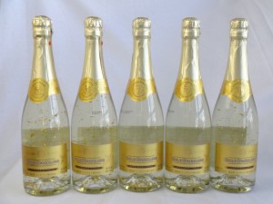5セット マンズ ゴールド スパークリングワイン 金箔入りワイン 白 やや甘口 11% 720ml×5本 