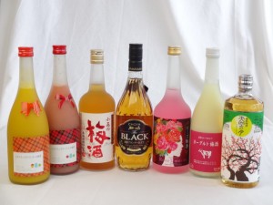 セレクション梅酒7本セット(ミルクたっぷりいちごの梅酒 マンゴーの梅酒 ヨーグルト梅酒 ローズ梅酒ほか)720ml×7本