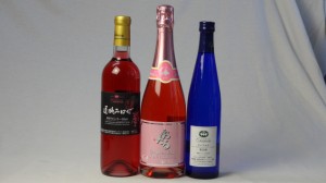 ワインセット 国産甘口ワイン3本セット（遅摘みロゼ　おたる　ナイアガラ) 500ml×1　720ml×2本(山梨県 北海道)