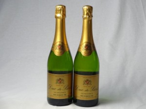 フランススパークリング白ワイン2本セット デュック ド パリ ドミセック(やや甘口) 750ml×2本