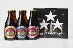 贈り物セット ミツボシビール飲み比べ６本（ピルスナー、ペールエール、ウインナスタイルラガー）330ｍｌ×各2 