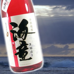 【 6本セット】濱田酒造 芋焼酎 祝の赤　黒麹造り海童　 1800ml