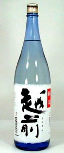 【送料無料6本セット】寿喜娘酒造　越前　純米　1800ｍｌ×6本 