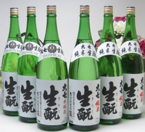 6本セット 大七酒造スペシャルセット　大七　生もと本醸造３本　純米酒３本　1800ｍｌ×６本（福島県）