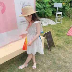 女児服 キッズ 子供服 ワンピース ガールズ ハイウエスト 可愛い 入学式 韓風 子供 赤ちゃん服 ベビー服 赤ちゃん スカート 春 幼児 A