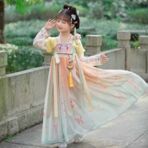 子供服 ワンピース キッズ 女の子 漢服 ワンピース カジュアル お姫様 中国風 ドレス dress 誕生日 七五三 子ども お姫様 おしゃれ 可愛