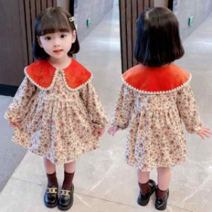 ワンピース キッズ 子供服 花柄 ベビー服 赤ちゃん 森ガール 小花 韓国風 誕生日 七五三 新品 長袖