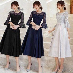 商品 パーティードレス 結婚式 服装 ドレス ワンピース 20代 10代 40代 30代 フォーマルドレス 50代 女性 冬 赤 お呼ばれ 母親