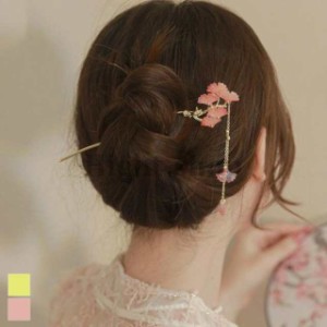 かんざし ヘアアクセサリー ヘアアレンジ イチョウ 一本かんざし 簡単オシャレ 簡単アレンジ 着物 浴衣 アップスタイル 魅力的 22]