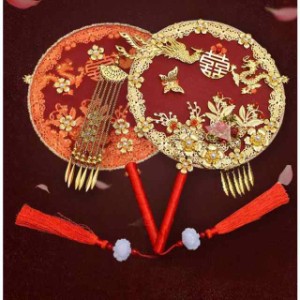 うちわ 扇子 古典扇子 団扇 和服 漢服飾り 中国風 手作り 結婚式 ウェディング用 小道具 チャイナドレス華流 中華風 中国古代 写真撮影