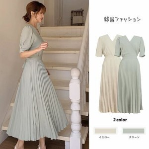 夏新入荷 ワンピース バーゲンセール 夏服 ロングワンピース韓国ファッション限定発売ドレス韓国