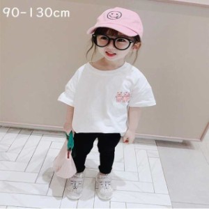 Tシャツ キッズ ベビー 子供服 子供用 女の子 男の子 トップス カットソー 半袖 ラウンドネック キャラクター クマ カジュアル 夏服 プリ